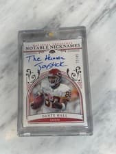 2025 Panini National Treasures Notable Nicknames Dante Hall #10 card