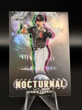 2025 Topps Chrome Black Nocturnal Corbin Carroll #NOC-37 card