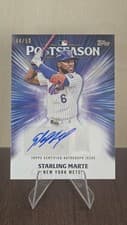 2025 Topps Postseason Performance Autograph Starling Marte #PPA-SM card