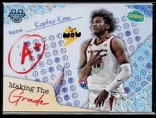 Karter Knox 2024-25 Bowman's Best University Making the Grade card