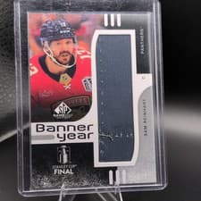 Sam Reinhart 2024 SP Game Used Stanley Cup Finals Banner Year Relic card