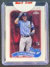 2024 Topps Chrome 1989 Topps Baseball Chrome Layer Variations Curtis Mead #89BCL-20 card