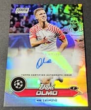 Dani Olmo 2023 Topps Stadium Club Chrome UEFA Autograph card