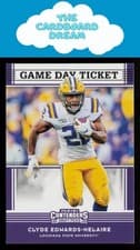 Clyde Edwards Helaire 2020 Panini Contenders Draft Picks Game Day Ticket card