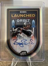 2025 Topps Cosmic Chrome Launched Into Orbit Autographs Barry Bonds #LIOA-BB card