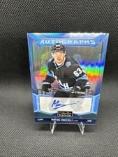 2024-25 O-Pee-Chee Platinum Blue Rainbow Autographs Matias Maccelli #BA-MI card