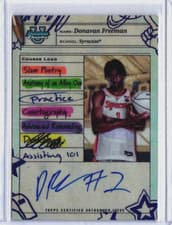 2024-25 Bowman University Chrome Course Load Autographs Donavan Freeman #CLA-DF card