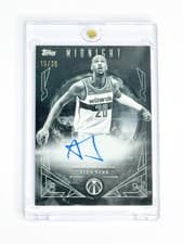 2025-26 Topps Midnight Midnight Sun Signatures Alex Sarr #MS-AS card