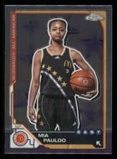 2025 Topps Chrome McDonald's All American Base Set Mia Pauldo #25 card