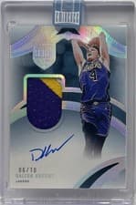 Dalton Knecht 2024-25 Panini Eminence NBA Patch Autographs card