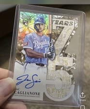 2026 Topps 75 Years of Topps Die-Cut Autographs Jac Caglianone #75YA-JCA card