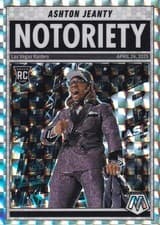Ashton Jeanty 2025 Panini Mosaic Notoriety card