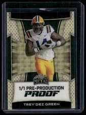 2025 Leaf Metal 92 Autographs Trey'Dez Green #92L-TDG card