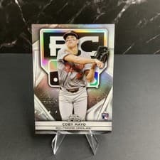 2025 Topps Chrome Black Rookie Design Variations Coby Mayo #24 card