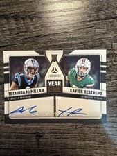 Tetairoa McMillan/Xavier Restrepo 2025 Panini Luminance Year One Dual Signatures card