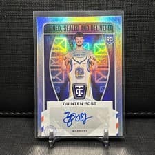 2024-25 Panini Totally Certified Signed Sealed and Delivered Quinten Post #SD-PST card