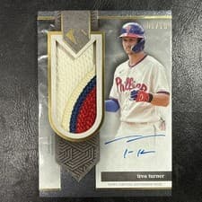 2024 Topps Diamond Icons Autographed Jumbo Patches Trea Turner #AJP-TT card