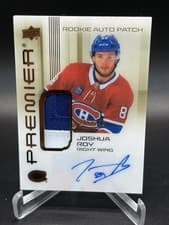 2024-25 Upper Deck Premier Acetate Auto Patch Rookies Joshua Roy #AR-JR card