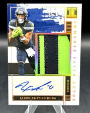 2025 Panini Impeccable Immense Patch Autos Jaxon Smith-Njigba #3 card