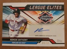 2025 Topps Pro Debut League Elites Autographs Roman Anthony #LEA-RA card