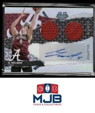 2024-25 Bowman's Best University Prospect Dual Relic Autographs Grant Nelson #PDRA-GN card