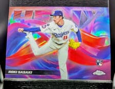 2025 Topps Chrome Helix Roki Sasaki #HX-9 card