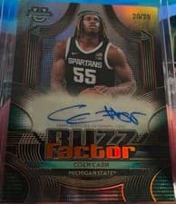 2025-26 Bowman Buzz Factor Autographs Coen Carr #BZA-CC card