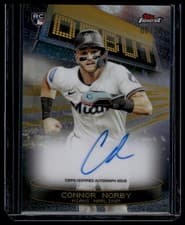 2025 Finest Debut Autographs Connor Norby #DAV-CN card