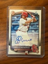 2025 Bowman Prospects Autographs JJ Wetherholt #BPA-JW card