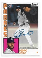 2019 Topps Update 1984 Baseball Autographs Pedro Avila #PAV
