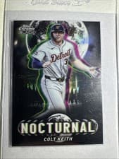 2025 Topps Chrome Black Nocturnal Colt Keith #NOC-40 card