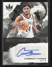 Cameron Thomas 2024-25 Panini Court Kings Impressionist Ink Autographs card