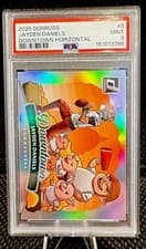 2025 Donruss Downtown! Horizontal Jayden Daniels #8 card