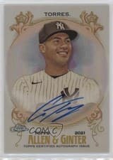 Gleyber Torres 2021 Topps Allen & Ginter Chrome Autographs card