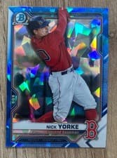 Nick Yorke 2021 Bowman Draft Sapphire card