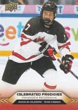 2025-26 Tim Hortons Team Canada Olympic Hockey Celebrated Prodigies Erin Ambrose #CP-15 card