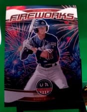 Bobby Witt Jr. 2026 Panini Stars & Stripes Prizm Fireworks card