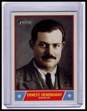 Ernest Hemingway 2025 Topps Heritage Notable Americans card