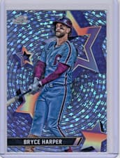 2025 Topps Cosmic Chrome StarFractor Bryce Harper #SF-7 card