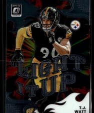 2025 Donruss Optic Light it Up T.J. Watt #13 card