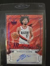 2024-25 Panini Court Kings Masterstrokes Autographs Shaedon Sharpe #MS-SHP card