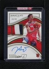 Johnny Davis 2022 Panini Immaculate card