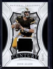 2025 Panini National Treasures Collegiate Century Materials Josh Allen #6 card