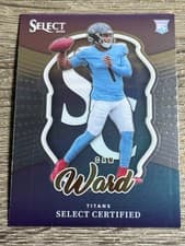 2025 Panini Select Select Certified Rookies Cam Ward #2 card