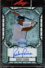 2025 Leaf Bronx Legacy Base Autographs Rubén Sierra #BA-RS1 card