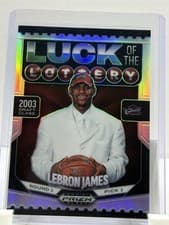 2024-25 Panini Prizm Black Luck of the Lottery LeBron James #7 card