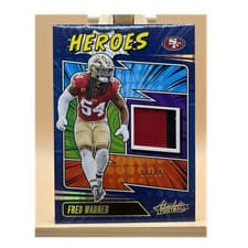 2025 Panini Absolute Absolute Heroes Memorabilia Fred Warner #AHM-FWR card