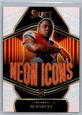 2025 Panini Select Neon Icons RJ Harvey #7 card