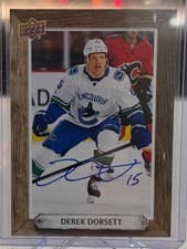 2024-25 Upper Deck Engrained Icons Beehive Portrait Signatures Derek Dorsett #BH-DO card