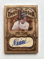 2026 Topps Heavy Lumber Autograph Relics Jorge Posada #HL2-JP card